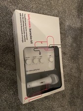 Lucky Voice Party Box Karaoke System Kit with White Microphone Boxed.