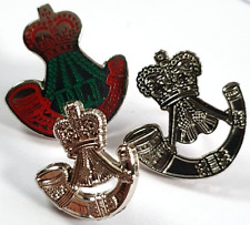 The Light Infantry regiment Metal & Enamel pin badges x 3 British Army - DLI  QC