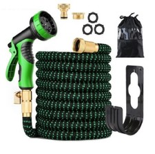 Garden Hose Heavy Duty 25-100FT Expandable Flexible Pipe Water Spray Gun UK