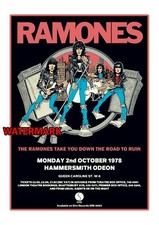 The ramones gig - ramones, print