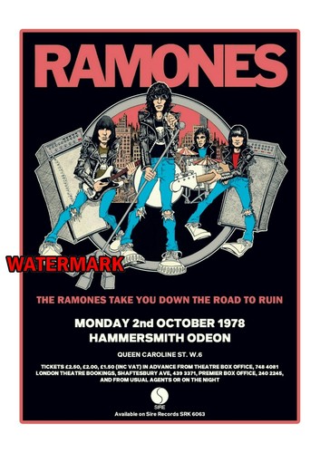 The ramones gig poster - the,