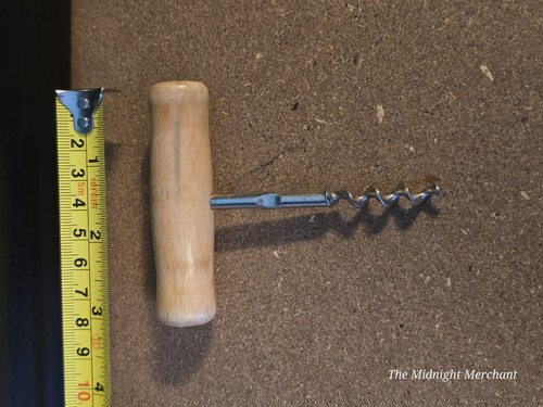 Wooden handled corkscrew light - handled,