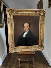 Large Antique 19th Century Oil