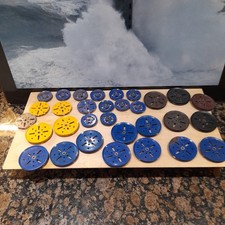 Meccano pulleys of various