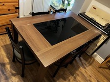 Large Wooden/glass Dining
