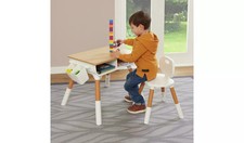 Liberty House Toys Adjustable Kids Desk & Chair Set - White