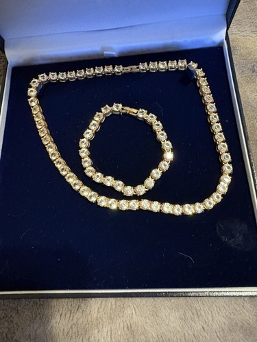 Diamonique matching necklace - matching,