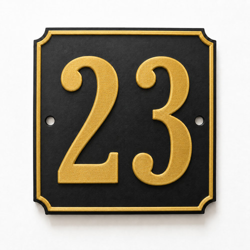 Personalised house number sign - personalised,