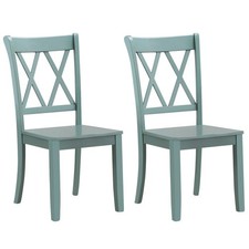 Set of 2 Wood Dining Chairs