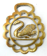 Brass Horse Brass Swan Motif