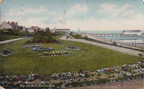 Vintage postcard pier - postcard,
