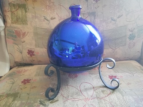 Antique witches ball - , large