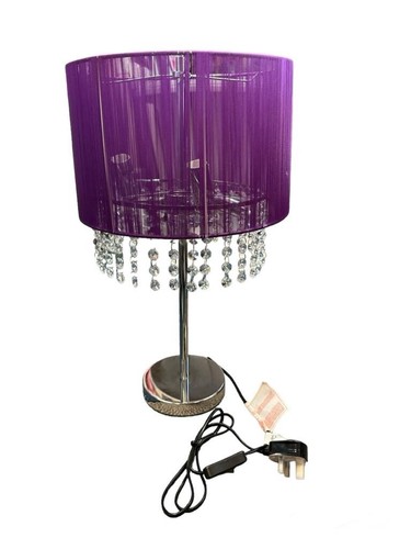 Purple table lamp - lamp, and