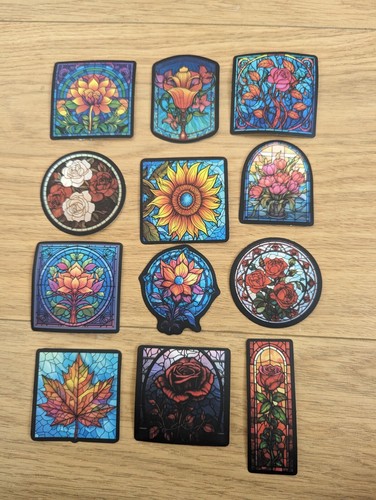 Stained glass windows sticker - glass,