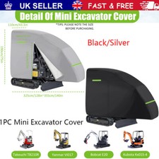 1X Waterproof Mini Excavator Cover for Bobcat E20/Kubota KX015-4/Yanmar Vi017 UK