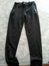 Boohoo Mens Joggers. Black. Zip Pockets. Medium 