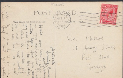 Family history postcard - family,