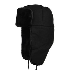 Kangol Ushanka Trapper Hat - Black