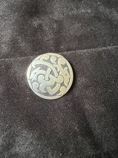 St Justin Pewter Brooch