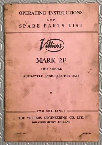 Villiers mark auto cycle - mark, 2f