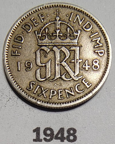 1948 king george sixpence - george, vi