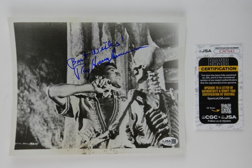 Ray harryhausen signed 8x10 - harryhausen,