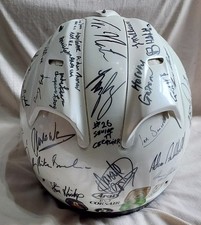 Multi signed arai RX-7 helmet