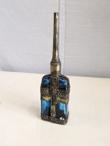 Vintage moroccan blue - blue, glass