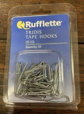 30 x Rufflette R10 Curtain Triple Pleat curtain Hooks - use with Tridis Tape NEW