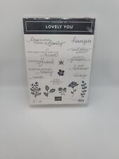 Stampin' Up! Lovely You Set Of 18 Cling Rubber Stamps Retired 152525