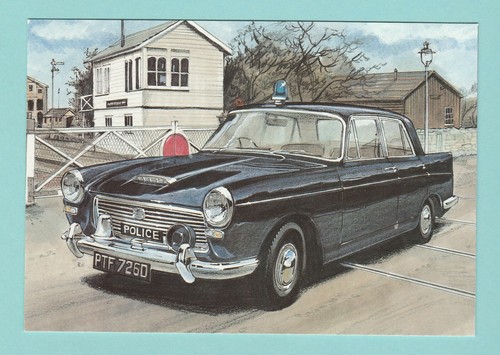 Car golden era postcard - -,