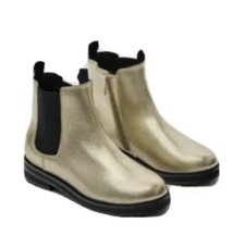 ZARA Girls gold Black  boots 1