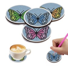 4 PCS Butterfly Diamond