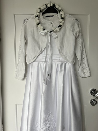 White holy communion dress - white,