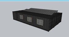 Fully insulted and underfloor heated shipping container modular building
