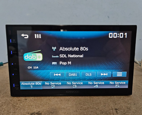 Kenwood dmx125dab double - double, din