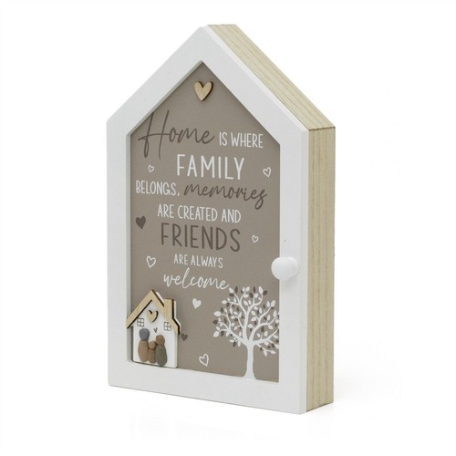 Wooden key cabinet with - wooden, 3d