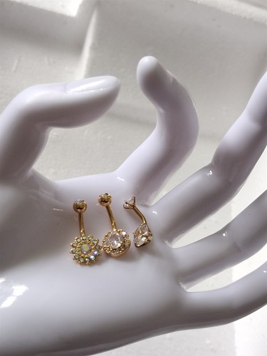 3pcs gold body - , piercing