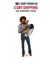 Life-size Bob Ross and Friend