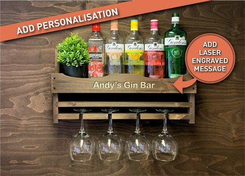 Gin shelf wine - bar, bottle
