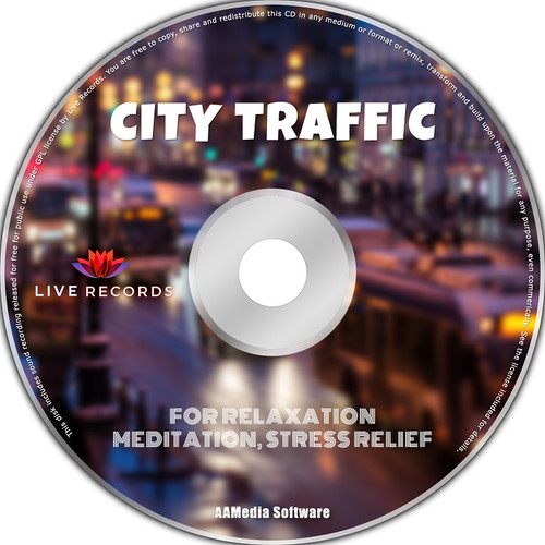 City traffic sound - city,