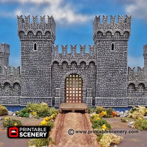 Castle walls medieval - walls,
