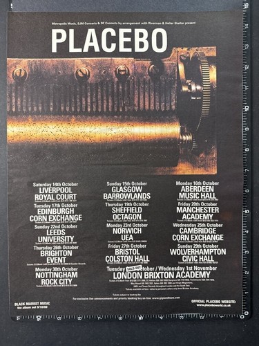 Placebo tour dates - placebo, uk