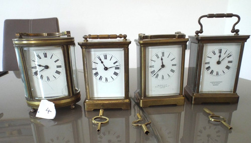 Rare brass carriage clocks - rare,