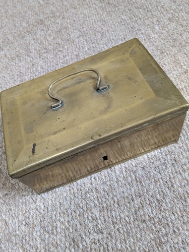 Antique brass cash trinket - antique,