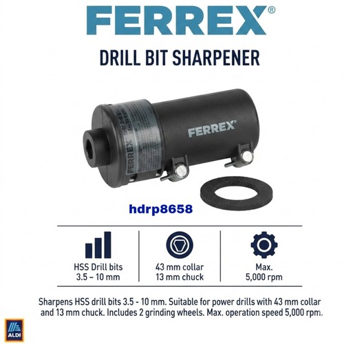 Ferrex drill bit sharpener - drill,