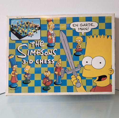 The simpsons chess set - the, 3d