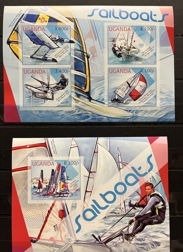 Sailboats stamps timbres - on,