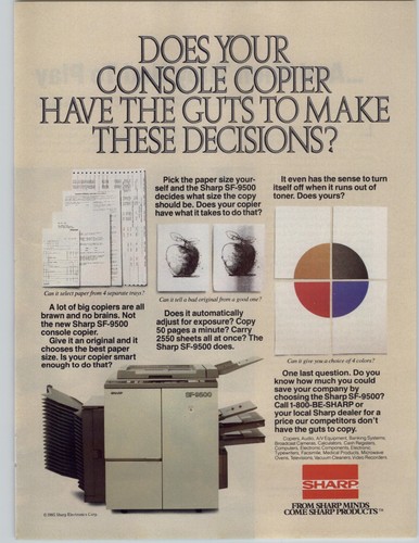 1985 vintage print sharp - vintage,
