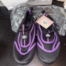 Board Angels Purple Black Children's Water Shoes Size 2 BNWT